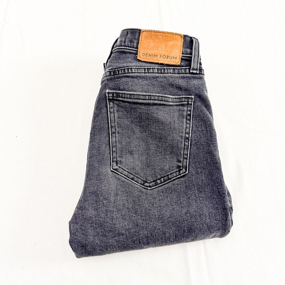Denim Forum The Yoko High Rise Slim Denim Jeans Button Fly Size 24 x 28L